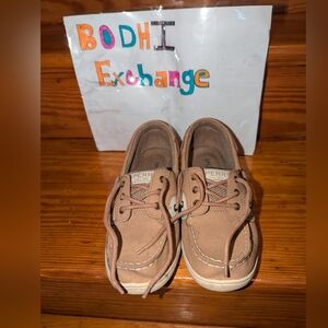 Leather Kids Sz 4.5 Sperry's Boat Shoes